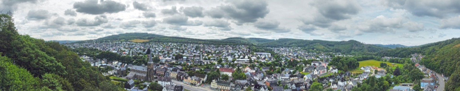 Panoramablick &uuml;ber Herdorf im Siegerland